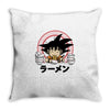 saiyan ramen Throw Pillow