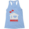 new i love house Racerback Tank