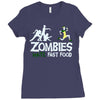 zombies hate fast food Ladies Fitted T-Shirt