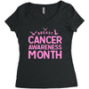 breast cancer awareness month Women's Triblend Scoop T-shirt