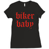 biker baby Ladies Fitted T-Shirt