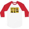 people on the bus 3/4 Sleeve Shirt