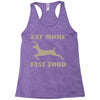 eat more fast food Racerback Tank