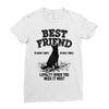 Best Friend German Shepherd Ladies Fitted T-Shirt