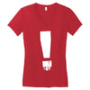 exclamation box Women's V-Neck T-Shirt