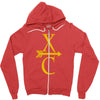 cross country running Zipper Hoodie