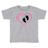 Baby Girl with Heart Any Name Customized Toddler T-shirt