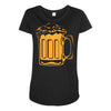 iowa city beer Maternity Scoop Neck T-shirt