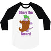 obey the beard 3/4 Sleeve Shirt