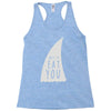nice to eat you Racerback Tank
