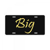 big License Plate
