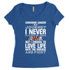 carcinoid cancer is a journey i never planed or asked for but i choose Women's Triblend Scoop T-shirt