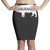 pig sausages funny Pencil Skirts