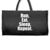 Run Eat Sleep Repeat Weekender Totes