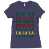 deck the halls and do some burpees Ladies Fitted T-Shirt