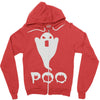 ghost poo Zipper Hoodie