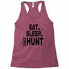 eat sleep hog hunt Racerback Tank