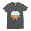 funny cartoon Ladies Fitted T-Shirt