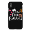 peace love rabbits iPhoneX
