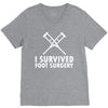 I Survived Foot Surgery V-Neck Tee