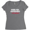 under new management, just married Women's Triblend Scoop T-shirt