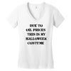 oil price halloween costume Women's V-Neck T-Shirt