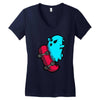 radical ghost Women's V-Neck T-Shirt