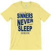 official t shirt mens you me at six sinners never sleep big all sizes T-Shirt
