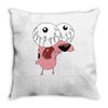 personnage de cartoon Throw Pillow