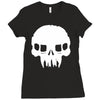 resistance inspired skull Ladies Fitted T-Shirt
