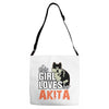 This Girl Loves Her Akita Adjustable Strap Totes