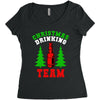 christmas drinking team Women's Triblend Scoop T-shirt