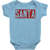 santa red glitter Baby Bodysuit