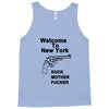 welcome to new york duck mother fucker black t shirt Tank Top