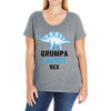 grumpa saurus rex Ladies Curvy T-Shirt
