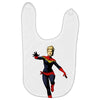 captain marvel Baby Bibs