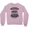 Super Cool Nanny Of A Freaking Awesome Grandson Crewneck Sweatshirt