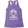 sorry this girl is already taken by a super sexy december boyfriend Racerback Tank