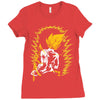 Super Saiyan Vegeta Ladies Fitted T-Shirt