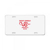 Guccify Yourself White Black Red License Plate