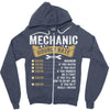 Mechanic Hourly Rate Zipper Hoodie