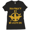 District 12 We Salute You Ladies Fitted T-Shirt