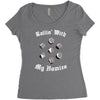 rolling with the homies Women's Triblend Scoop T-shirt