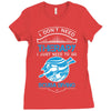 I Don't Need Therapy Just to Go Scuba Diving Ladies Fitted T-Shirt