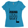 nerdy in a good way Women's Triblend Scoop T-shirt