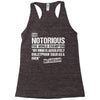 The Notorious, Undisputed World Champion Racerback Tank