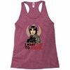 i want you to rebel Racerback Tank