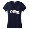 this is my sailing Women's V-Neck T-Shirt