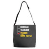 single taken trainin to go super saiyan Adjustable Strap Totes
