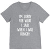 i'm sorry when i was hungry V-Neck Tee